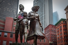 Irish famine memorial - Washington Street