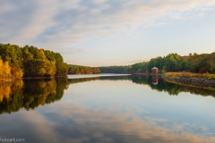 South Reservoir as the sky opens up